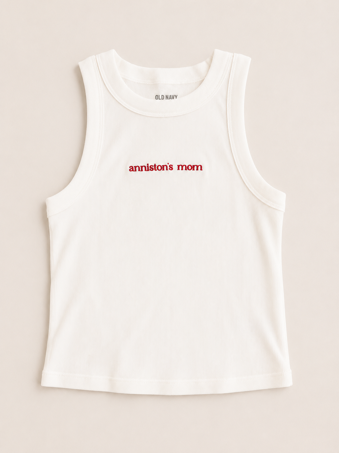 Personalized Ribbed Tank Top | Custom Embroidered Tank