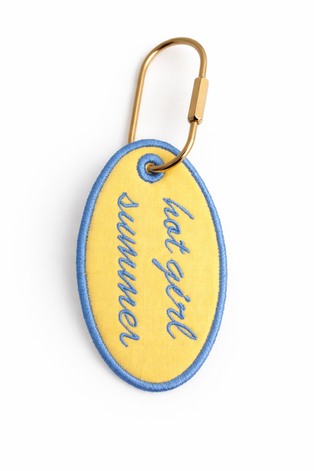 Personalized Embroidered Keychain | Custom Bag Charm