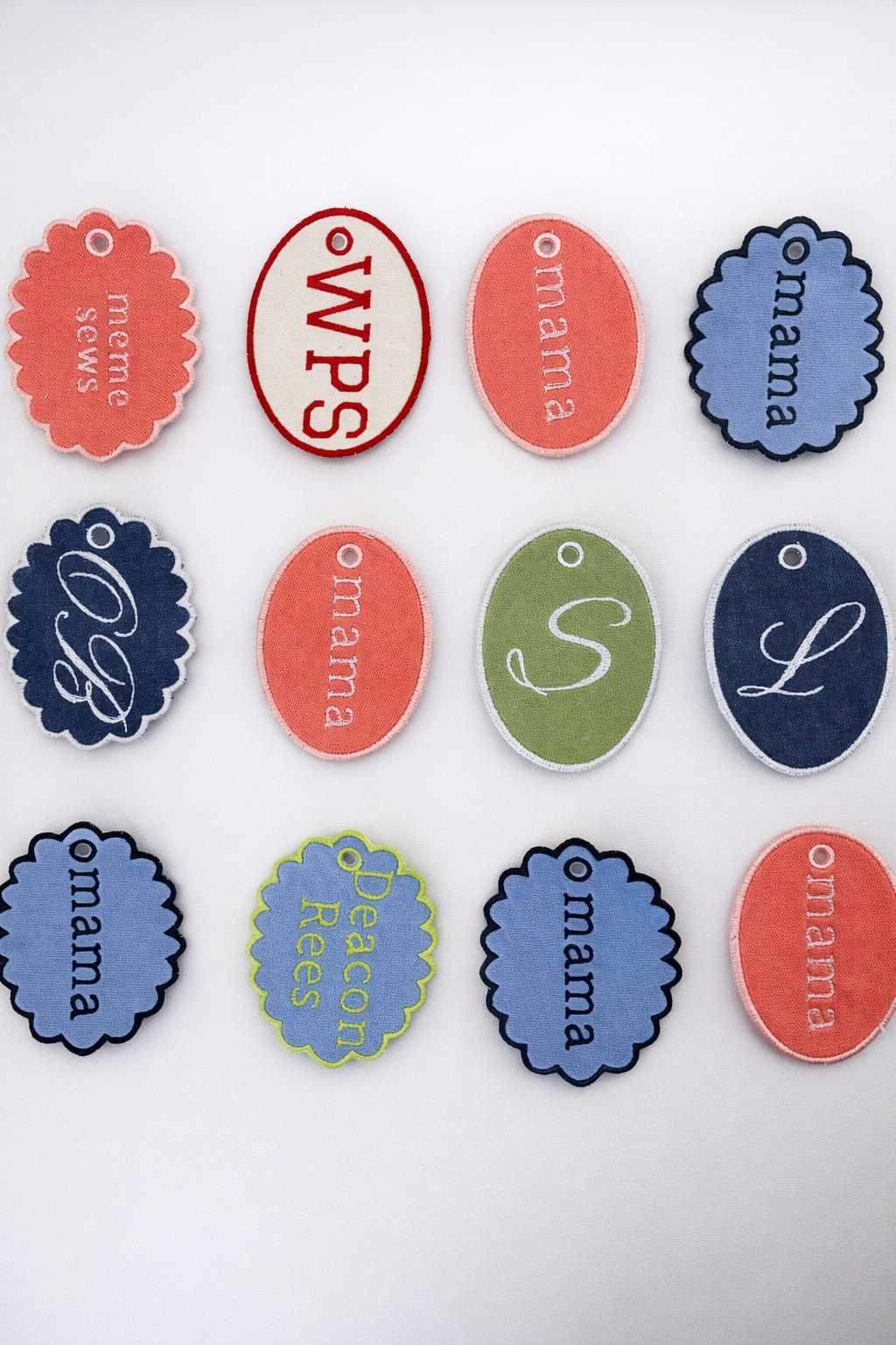 Personalized Embroidered Keychain | Custom Bag Charm
