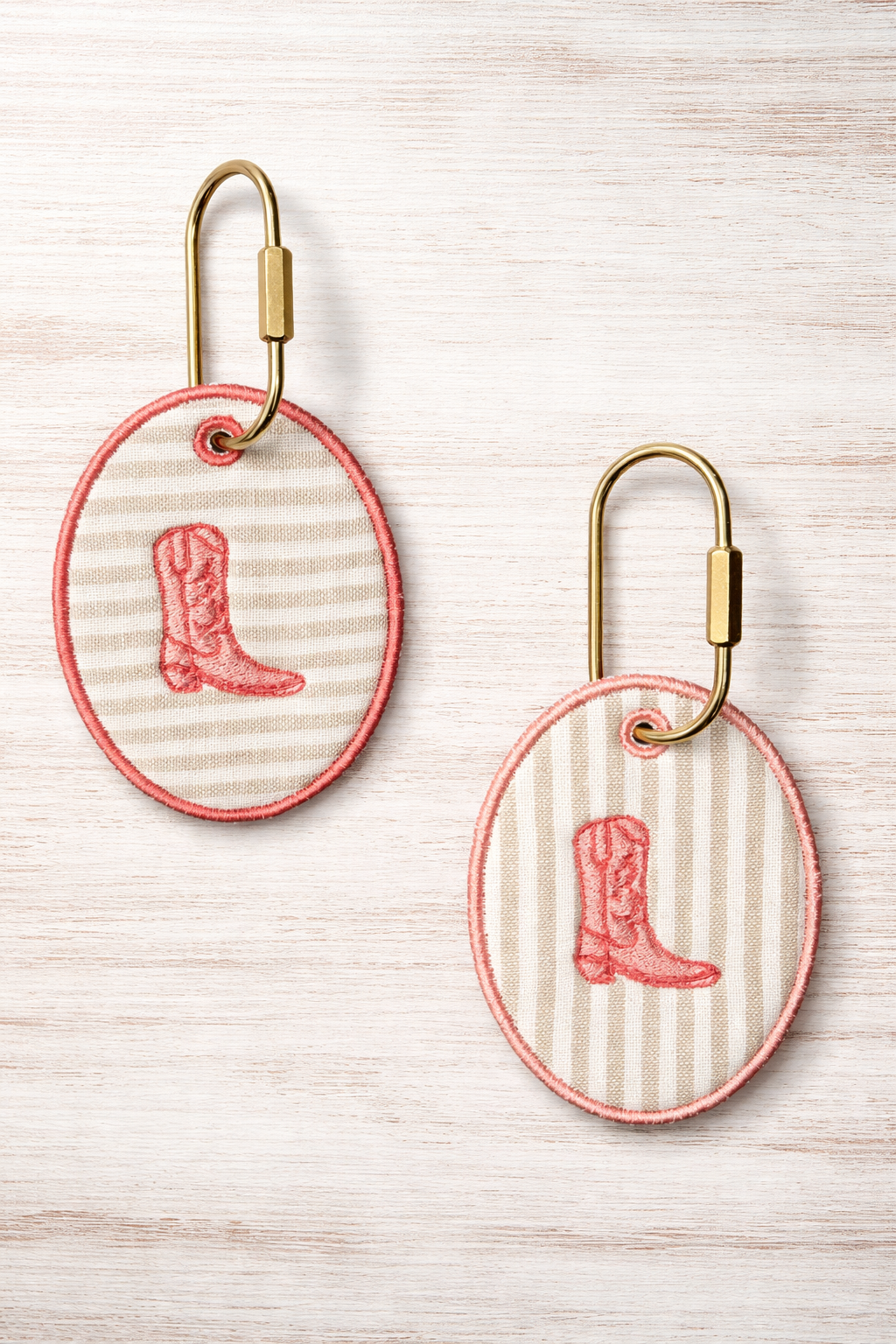 Personalized Embroidered Keychain | Custom Bag Charm