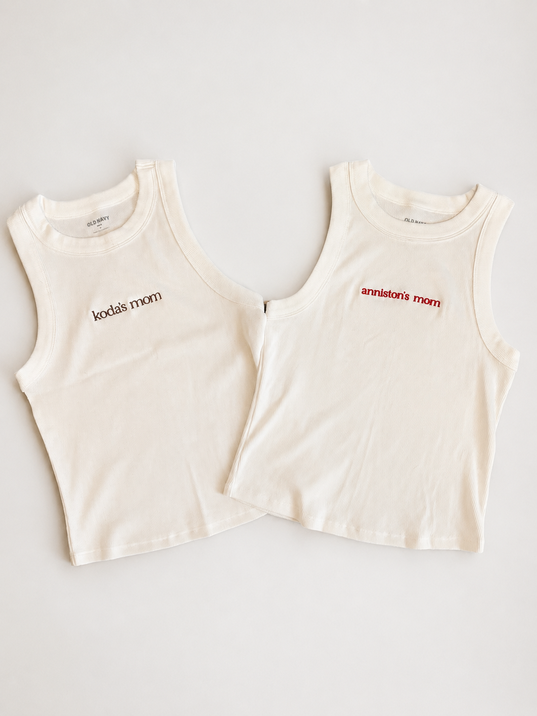 Personalized Ribbed Tank Top | Custom Embroidered Tank