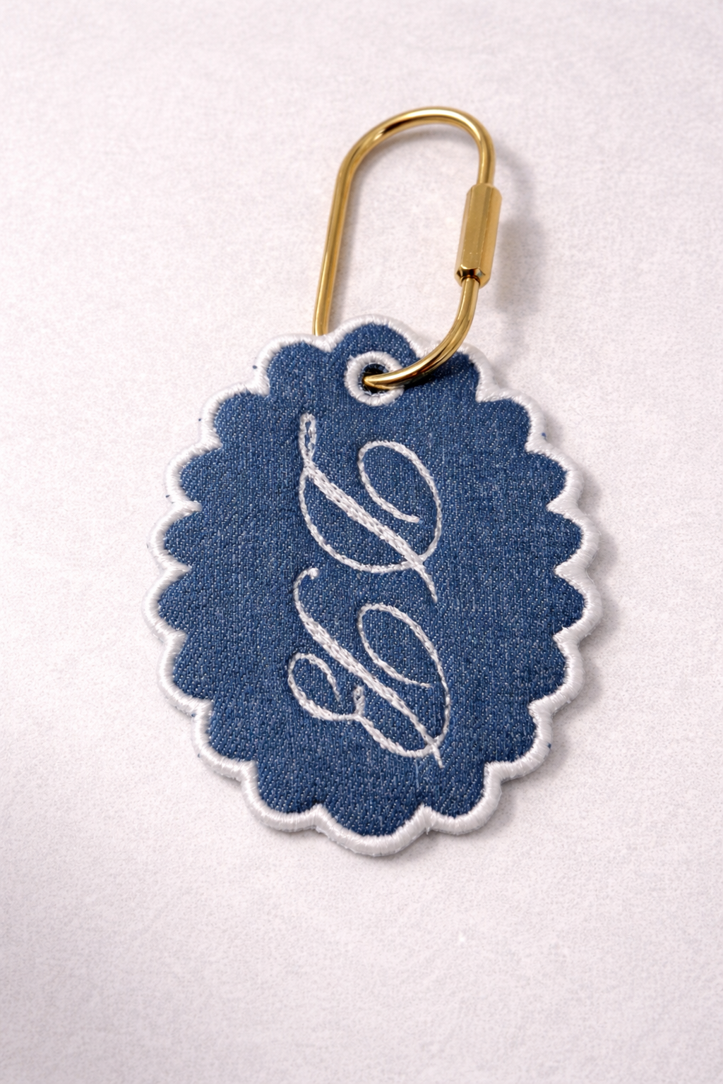 Personalized Embroidered Keychain | Custom Bag Charm
