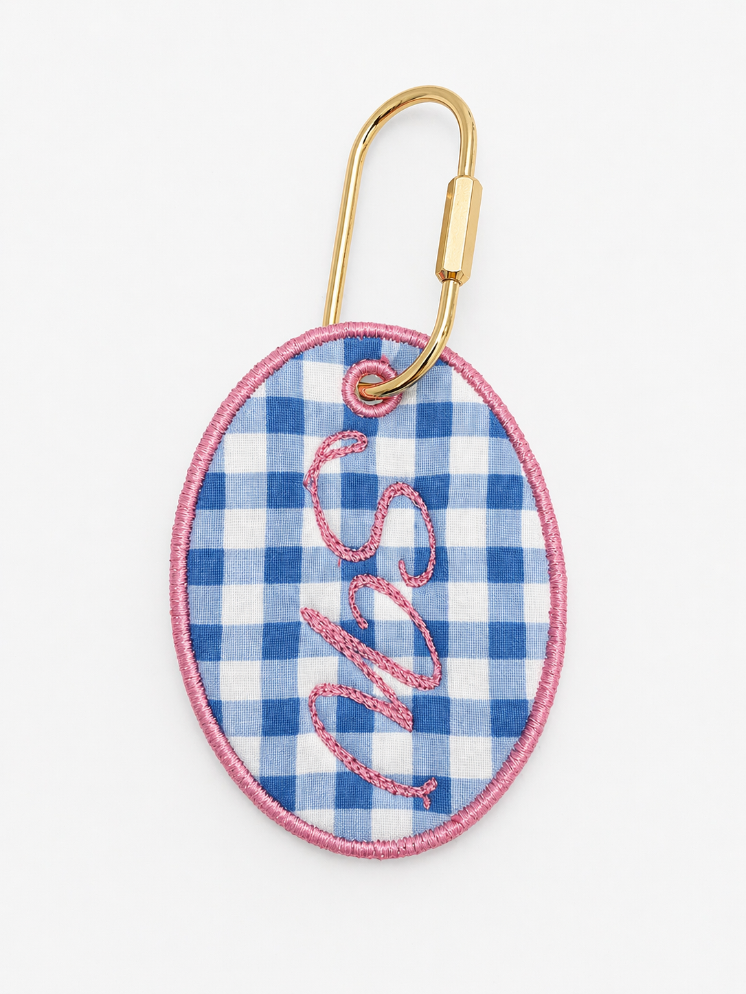 Personalized Embroidered Keychain | Custom Bag Charm