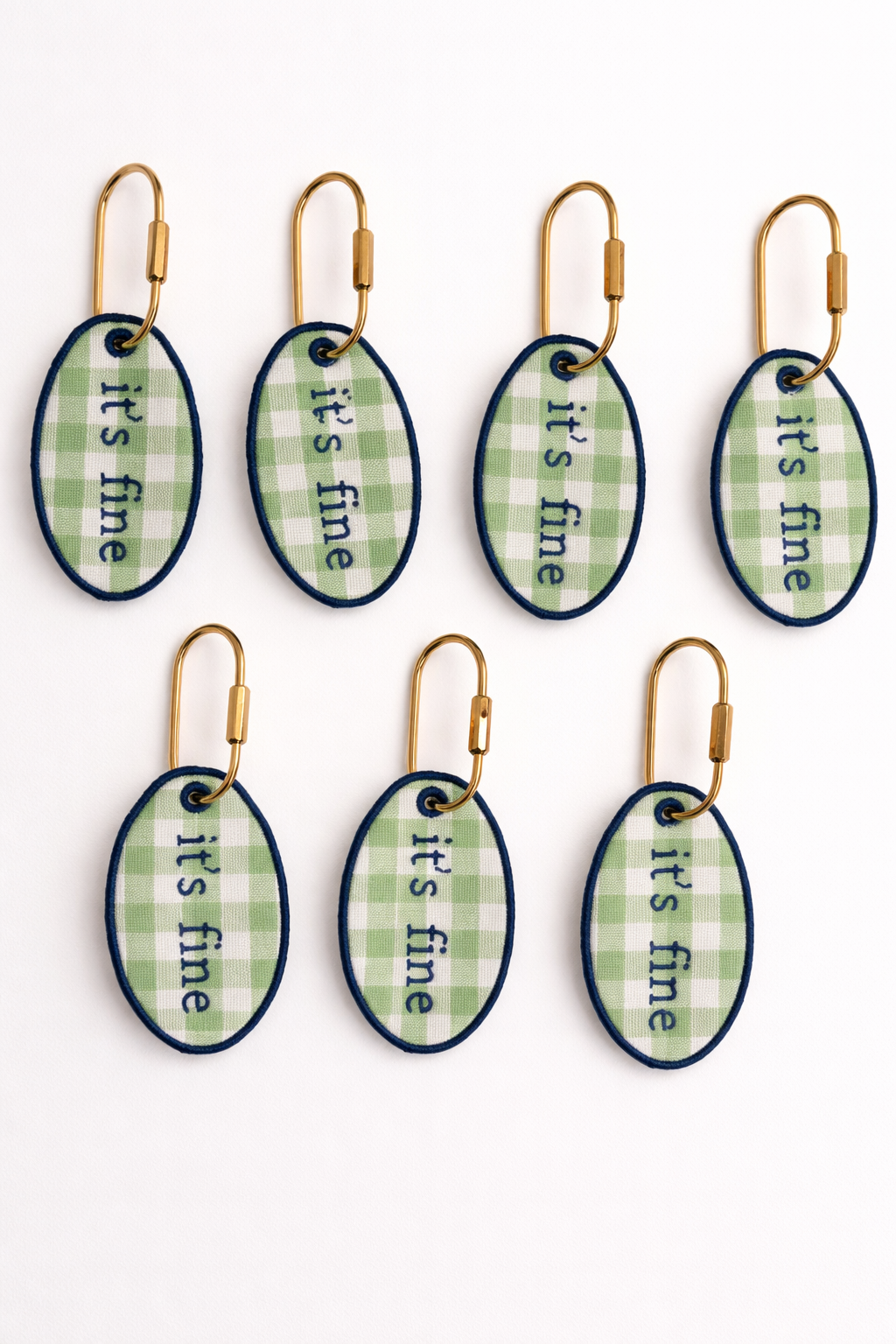 Personalized Embroidered Keychain | Custom Bag Charm