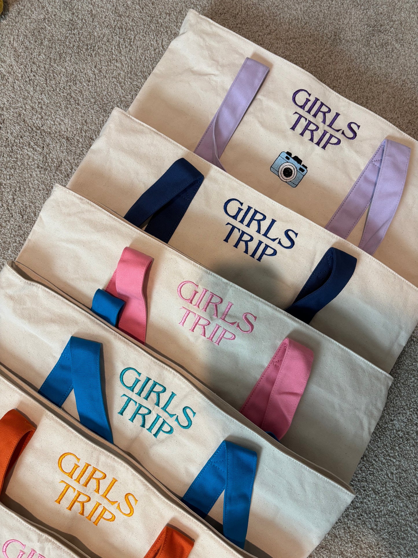 Personalized Embroidered Canvas Tote